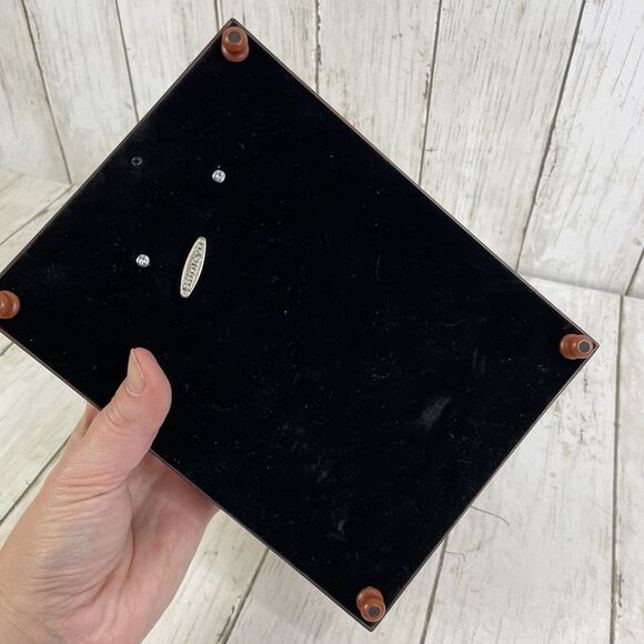 Confirmation Gift - Music Keepsake Trinket Jewelry Box Brown Faux Wood - Picture 5 of 8